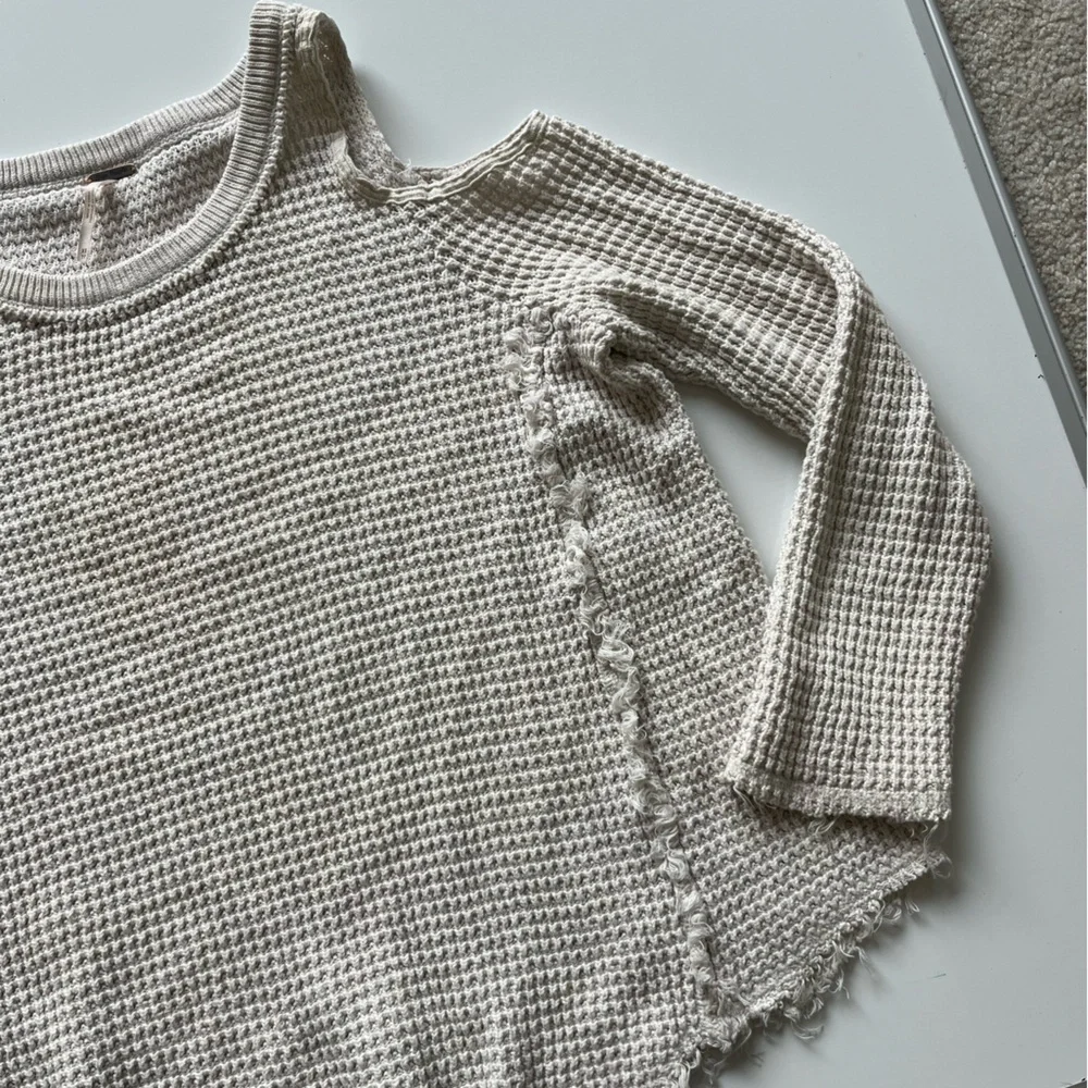 Free people sunrise sunset cold shoulder knit sweater